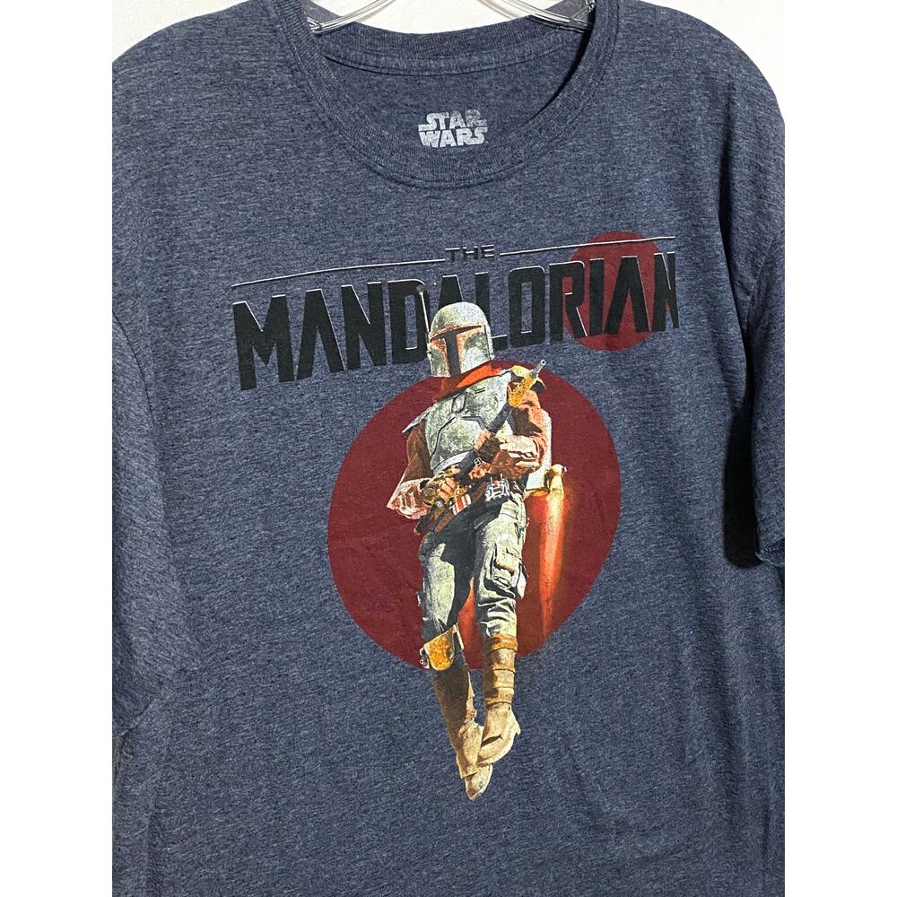 The Mandalorian Star Wars Mad Engine Graphic Tee Shirt Mens XL Casual Stretch - Picture 2 of 4